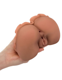 CALEXOTICS - GRĮŽIMO KARALIENĖ DVIGUBAI REALISTIŠKAS MASTURBATORIUS KARAMELĖS SKONIO