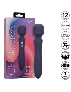 CALEXOTICS - CHARISMA MYSTIQUE MASSAGER DUAL MOTORS 12 FUNCTIONS 20,5 CM X 4.5 CM PURPLE 2