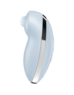 SATISFYER - TAP ir CLIMAX 2 VIBRATORIUS IR STIMULIATORIUS MĖLYNAS