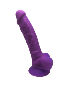 SILEXD - MODEL 1 REALISTIC PENIS PREMIUM SILEXPAN SILICONE VIOLET 17.5 CM