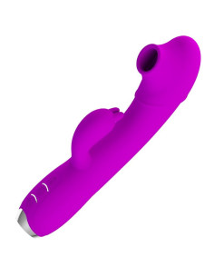 PRETTY LOVE - REGINA RECHARGEABLE VIBRATOR-SUCTION GEL PURPLE