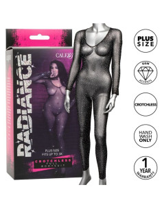 CALEXOTICS - RADIANCE CROTCHLESS FULL BODYSUIT RHINE PLUS SIZE