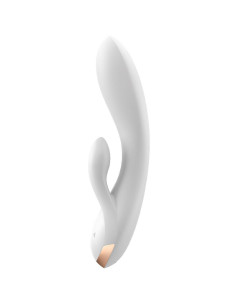 SATISFYER – dvigubo lankstumo vibratoriaus programėlė, balta 2