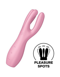 SATISFYER - TRIJŲ VIBRATORIUS ROŽINIS 2