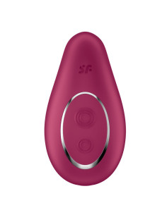 SATISFYER  - DIPPING DELIGHT LAY-ON VIBRATOR RED 2