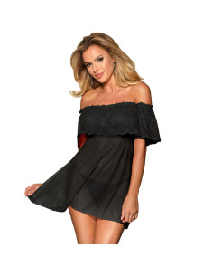 SUBBLIME - DRESSES SHORT DRESS THONG BLACK S-M 2