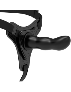 FETISH SUBMISSIVE HARNESS - JUODAS SILIKONINIS G-SPOT 16 CM