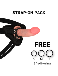 ROCKARMY - HARNESS DUAL DENSITY TIGER REALISTIC DILDO 14 CM -O- 4.46 CM