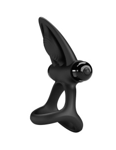 PRETTY LOVE - VIBRATING RING 10 VIBRATIONS BLACK SILICONE 2