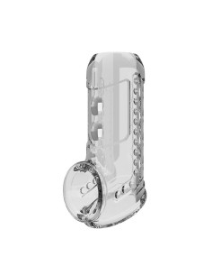 PRETTY LOVE - TRANSPARENT TEXTURED PENIS SHEATH 2