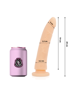 DELTA CLUB - ŽAISLAI NATŪRALUS DILDO MEDICININIS SILIKONINIS 20 CM -O- 4 CM