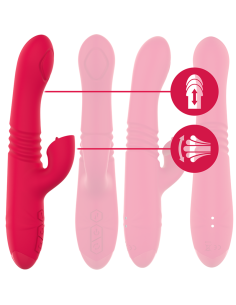 INTENSE - DUA MULTIFUNCTION RECHARGEABLE UP and DOWN VIBRATOR WITH RED TONGUE 2