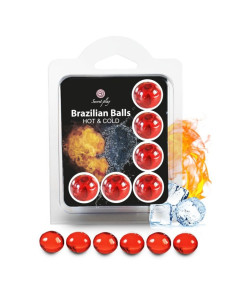 SECRETPLAY - SET 6 BRAZILIAN BALLS HOT AND COLD EFFECT