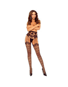 PASSION - S031 BLACK FISHNET TIGHTS ONE SIZE