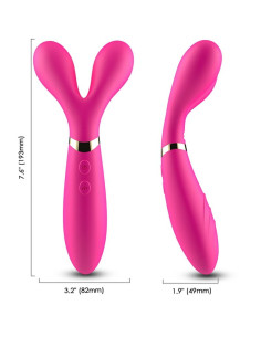 ARMONY - Y-WAND MASSAGER and VIBRATOR DOUBLE HEAD FUCHSIA