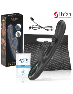 IBIZA - POWERFUL RABBIT VIBRATOR WITH MASSAGING ROLLING PEARL
