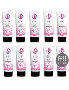 KIKÍ TRAVEL - GUM FLAVOR LUBRICANT 50ML 10 1 FREE