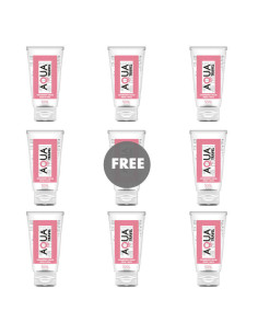 AQUA TRAVEL - STRAWBERRY CREAM FLAVOUR WATERBASED LUBRICANT - 50 ML 81 FREE