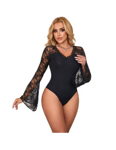 SUBBLIME - TEDDY FLORAL PATTERN LONG SLEEVE S-M