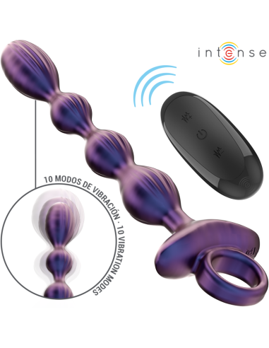 INTENSE - JACKIE VIBRUOJAMAS ANALINIS KAIŠTIS, 1 MODELIS, NUOTOLINIO VALDYMO PULTAS