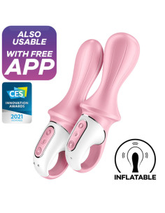 SATISFYER - PRIPUČIAMAS ANALINIS VIBRATORIUS AIR PUMP BOOTY 5, ROŽINIS 2