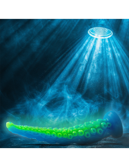 EPIC - SCYLLA fluorescencinis plonas čiuptuvinis dildo, didelis dydis