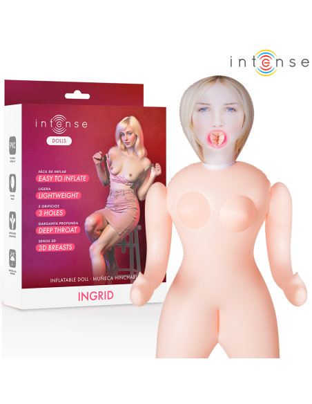 INTENSE DOLLS - INGRID INFLATABLE DOLL WITH THREE ORIFICES