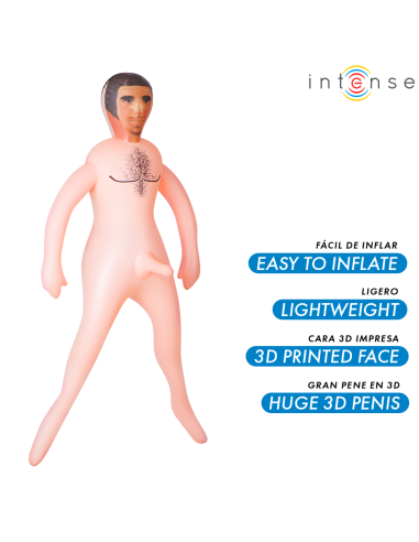 INTENSE LĖLĖS - ANTHONY PŪSTINĖ LĖLĖ SU 3D PENIU