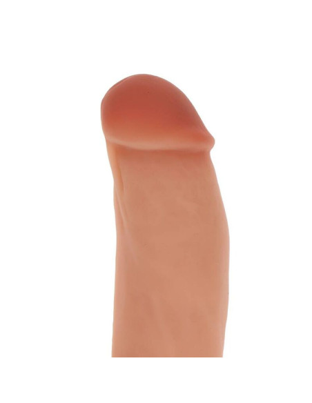 GET REAL - SILIKONINIS DILDO 18 CM SU KAULIUKAIS ODOS KIEKIAIS