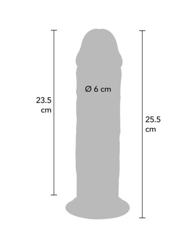 GET REAL - DELUXE STORAS DVIGUBOS TANKIO TPE DONG 25,5 CM
