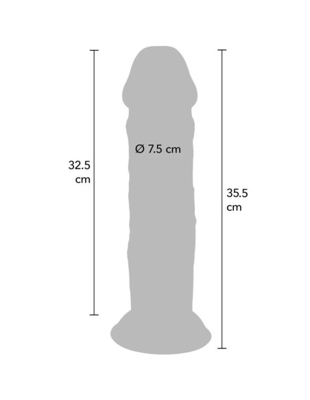 GET REAL - DELUXE STORAS DVIGUBOS TANKIO TPE DONG 35,5 CM