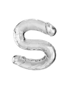 KING COCK - DOUBLE TROUBLE dvigubas dildo 46 CM skaidrus 2