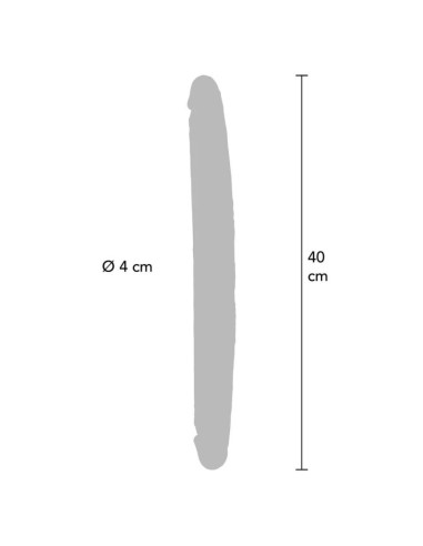 GET REAL - DOUBLE-ENDED SILICONE DILDO CARAMEL 40 CM