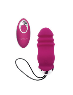 TOYJOY - „HAPPINESS SUNN“ VIBRUOJAMAS PUSĖMIS, AUKŠTYN IR ŽEMYN, FUKSIJOS SPALVOS NUOTOLINIO VALDYMO 2