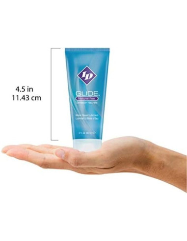 ID GLIDE - VANDENS PAGRINDU PAGAMINTAS LUBRIKAS, ITIN ILGAI IŠLIEKANTIS, KELIONINIS TUBELĖJE, 60 ML