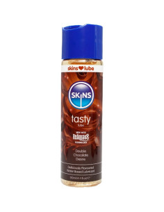 SKINS - SKANUS VANDENS PAGRINDAS LUBRIKANTAS DOUBLE CHOCOLATE 130 ML