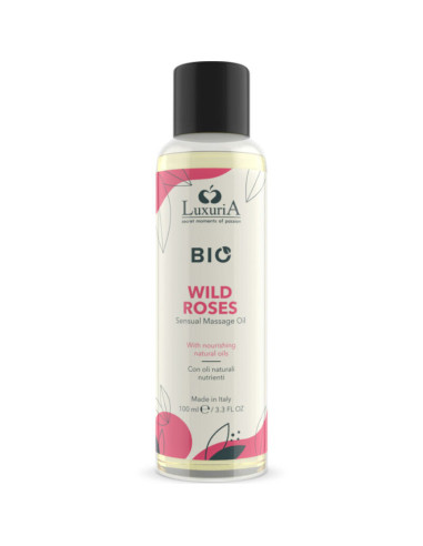 INTIMATELINE LUXURIA - BIO LAUKINIŲ ROŽIŲ MASAŽINIS ALIEJUS 100 ML