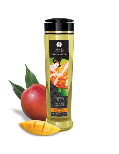 SHUNGA - EKOLOGIŠKAS MASAŽINIS ALIEJUS SU MANGŲ SKONIU 240 ML