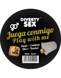 DIABLO PICANTE - GOLDEN HARD DICE WITH POSITIONS AND CUBE