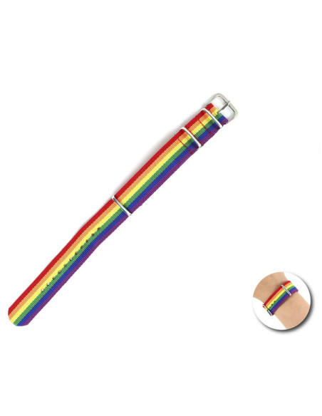 PRIDE - VAIVORYKŠTĖS VĖLIAVOS APYRANKĖ