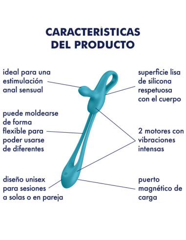SATISFYER - PLUG and PLAY 1 FLEXIBLE MULTIVIBRATOR