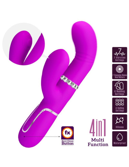 PRETTY LOVE - DAUGIAFUNKCIS G-SPOT FUKSIJOS SPALVOS