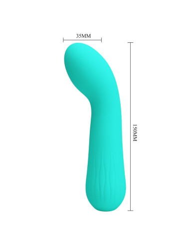 PRETTY LOVE - FAUN ĮKRAUNAMAS VIBRATORIUS AQUA GREEN