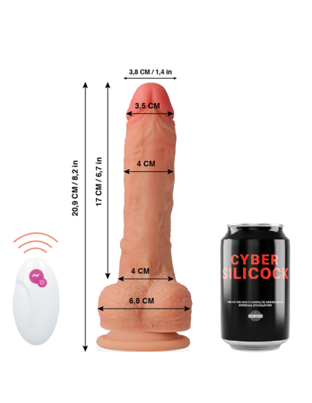 CYBER SILICOCK - NUOTOLINIO VALDYMO PULTAS REALISTIŠKAS MR RICK 20.9 CM -O- 4 CM