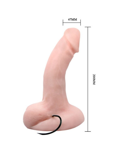 BAILE - SAVAVALIŠKOS DILDO VIBRACIJOS IR SUKIMO FUNKCIJA