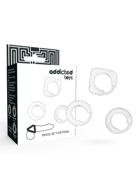ADDICTED TOYS - C ŽIEDŲ RINKINYS SKAIDRUS