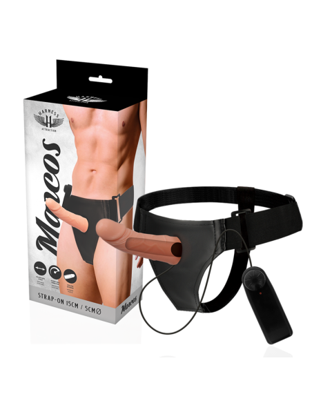 HARNESS ATTRACTION - RNES TUŠČIABUČIAI RĖMELIAI SU VIBRUOTU 15 CM -O- 5 CM