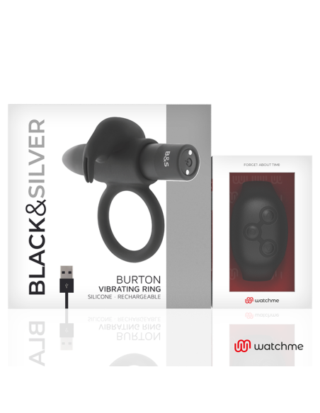 BLACKandSILVER - BURTON NUOTOLINIO VALDYMO PENIES ŽIEDAS LAIKRODŽIAI