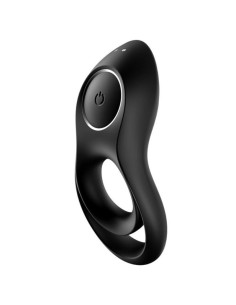 SATISFYER - LEGENDINIS DVIEJŲ ŽIEDŲ VIBRATORIUS JUODAS