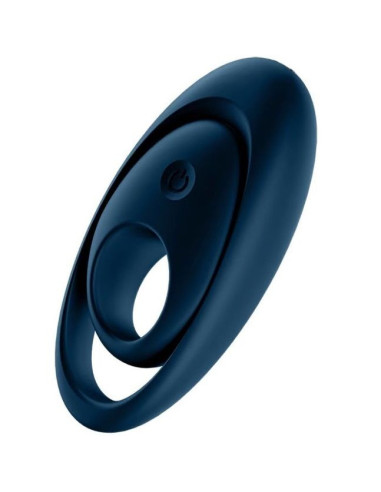 SATISFYER - GLORIOUS DVI ŽIEDINIS VIBRATORIUS MĖLYNAS